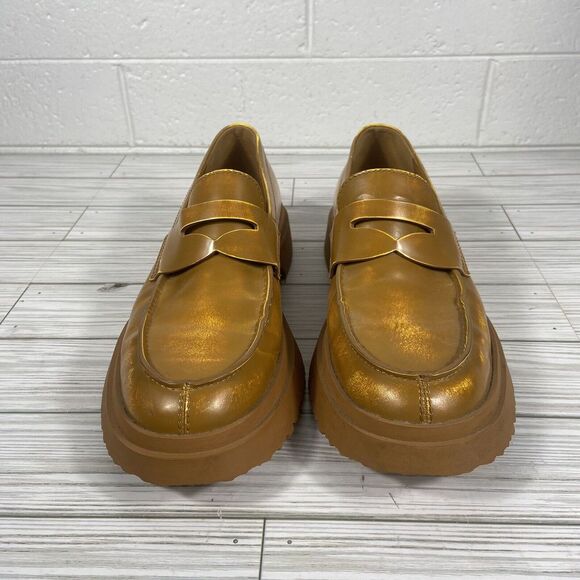 Camper Walden Men's Loafers Distressed Yellow Rare Size 9/42 - Picture 3 of 10